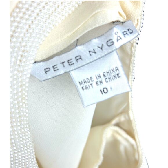 1990's Peter Nygård Silk Cream Blouse - Picture 7 of 10